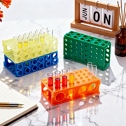 4 portaprovette da laboratorio in plastica a 4 colori&nbsp;AJEW-UN0005-58