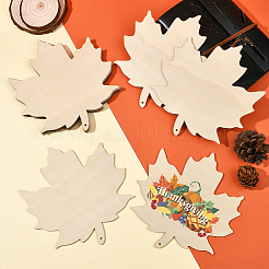 Тема дня благодарения незаконченные деревянные подвесные украшения&nbsp;HJEW-WH20003-47C