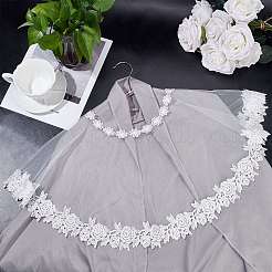 Scialli in pizzo da sposa staccabili in poliestere&nbsp;AJEW-WH0248-17