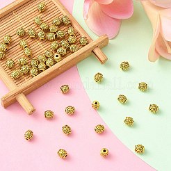 Сплавочные овальные бусины тибетского стиля  PALLOY-YW0001-73