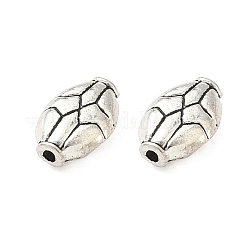 Сплавочные овальные бусины тибетского стиля  TIBEB-L008-08AS