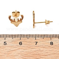 Серьги-гвоздики из нержавеющей стали 304&nbsp;LS-EJEW-I317-03G