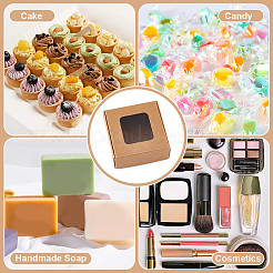 Подарочная коробка из крафт-бумаги с видимым окошком&nbsp;CON-WH0088-74A