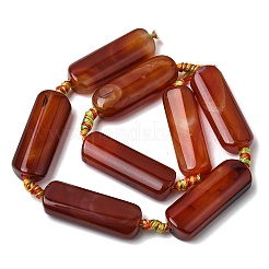 Натуральный красный агат бисер нитей&nbsp;G-H342-B01-01