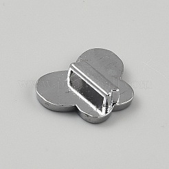Alliage des breloques de glissière supports cabochon&nbsp;FIND-WH20031-11C-P