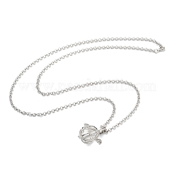 Латунь подвесные ожерелья NJEW-P299-A06-P