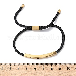 Bracelets coulissants en cordon polyester avec inscription « wwjd »&nbsp;BJEW-P384-01G