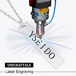 201 нержавеющая сталь прямоугольная штампованная пустая бирка подвеска STAS-UN0002-82P