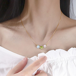 30 шт. 3-х цветные круглые бусины лэмпворк LAMP-LT0001-01