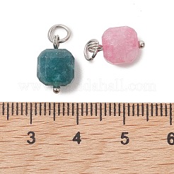 Teñidos colgantes de jade blanco natural&nbsp;PALLOY-JF05501-01