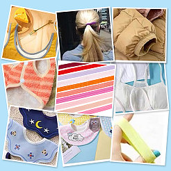 30м 10-х цветный плоский полиэстеровый эластичный шнур&nbsp;OCOR-BC0006-33B