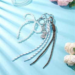 Подвесной бант из искусственного жемчуга&nbsp;HJEW-JM04396