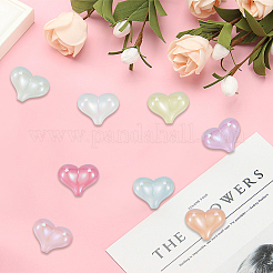 50шт УФ-покрытие непрозрачные акриловые бусины&nbsp;OACR-SP0001-90