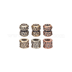 6 шт. 6 стиля латунных европейских бусин KK-BC0013-86