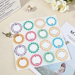 Самоклеящиеся бумажные наклейки-бирки DIY-WH0161-51