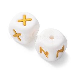 26шт 26 стиля силиконовые бусины SIL-YW0001-06