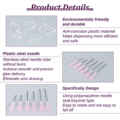 90 шт. 3-х стильная игла-дозатор из нержавеющей стали 304 с пластиковым замком Люэра и колпачком FIND-BC0003-91