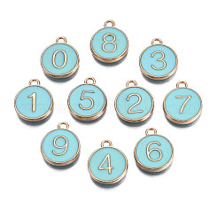 Эмалевые подвески из легкого позолоченного сплава ENAM-T010-05G