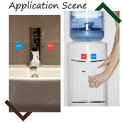 8 шт. двухцветные акриловые публичные знаки AJEW-CP0007-38A