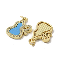 Латунные микро проложить кубического циркония подвески&nbsp;KK-H457-05G-02