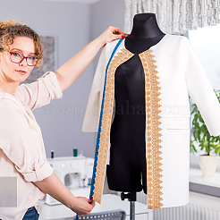 7.5 ярд полиэстеровой кружевной ленты с цветочным узором и сердцем&nbsp;OCOR-MA0001-45A