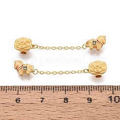 925 бусина из стерлингового серебра со стальными и синими эмалированными бусинами и цепочкой.&nbsp;STER-T008-65G