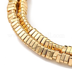 Синтетические немагнитные синтетические гематитовые бусины с гальваническим покрытием G-I360-I01