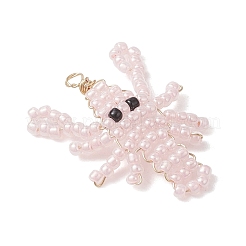 Стеклянные подвески из бисера&nbsp;PALLOY-MZ01254-02