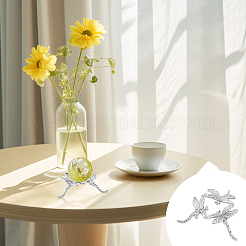 Держатели хрустальных шаров из сплава стрекозы&nbsp;DJEW-WH0103-009