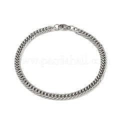 201 браслет из нержавеющей стали куба-киан для мужчин BJEW-B138-01P