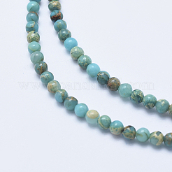 Natürliche Aqua Terra Jaspis Perlen Stränge&nbsp;LS-G-E444-14A-4mm