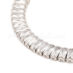 Регулируемые латунные теннисные браслеты с микропаве из кубического циркония&nbsp;BJEW-F416-03P