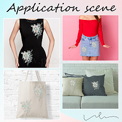 Полиэстер акрил стразы аппликация вышивка АБС пайетки&nbsp;FIND-WH20019-165B-06