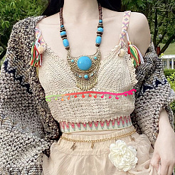 20 ярд полиэстерового кружева с кисточками и градиентным цветом OCOR-PH0001-93