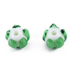 Бусы лэмпворк ручной работы LAMP-N021-44A