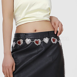 Роза темно-красное сердце сплав Девы Марии и эпоксидная смола звенья цепи талия живот цепи для женщин FS-WG30022-01