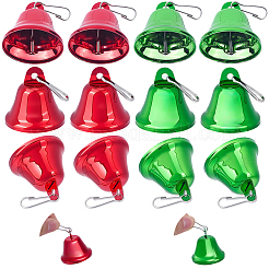 20шт 2-х цветный железный колокольчик подвеска украшение AJEW-SC0031-28