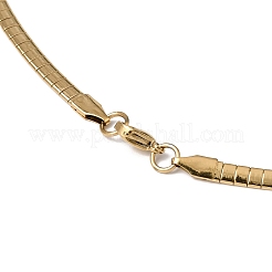 Collane a catena piatta a serpente in acciaio inossidabile 304 da 4 mm&nbsp;MAK-Z004-07G