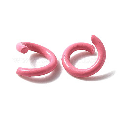 亜鉛合金オープン丸カン  焼き付け塗料  リング  フラミンゴ  6x1mm  18ゲージ  内径：4mm  約100個/袋&nbsp;FIND-WH0014-79I