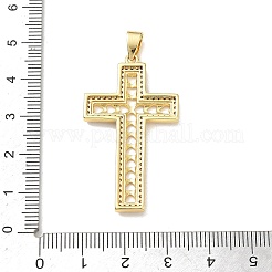 Osteranhänger aus Messing mit Mikropavé-Fassung aus klaren Zirkonia&nbsp;KK-A303-09G-G