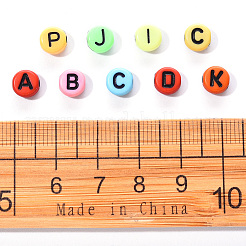 Крафтить разноцветные акриловые бусины SACR-YW0001-07