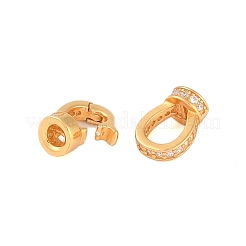 925 серебряная застежка с микропаве из прозрачного кубического циркония&nbsp;LS-STER-U004-02G