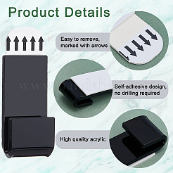 Appendiabiti da parete in acrilico&nbsp;FIND-WH0148-348B-01
