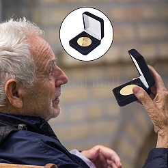 Подарочные коробки для хранения бархатных значков CON-WH0086-129B