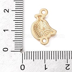 フルーツをモチーフにした合金エナメルコネクターチャーム  ライトゴールド  きいろ  バナナ  18.5x12x2mm  穴：1.6mm&nbsp;AL-CBA95F4-01KCG-02
