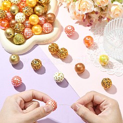 50 kit de accesorios de cuentas acrílicas y rhinestone de resina de 12 estilos&nbsp;DIY-CJ0003-31