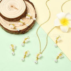 10 шт. подвески из искусственной смолы и жемчуга ABS&nbsp;KK-YW0003-56