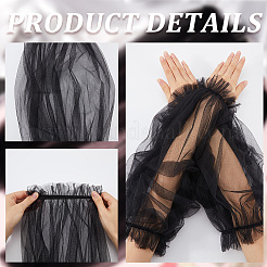 Кружевные рукава из полиэстера&nbsp;AJEW-WH20001-38B-02