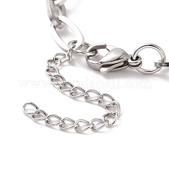 Bracelet chaîne en acier inoxydable 304 anti-ternissement pour hommes et femmes&nbsp;LS-BJEW-E031-05B-P