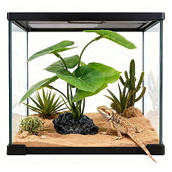 Plante d'aquarium artificielle à feuilles vertes en plastique&nbsp;AJEW-SP0006-20